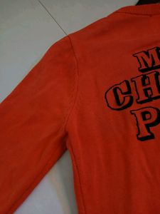 Orange Red Korean Brand Sweater