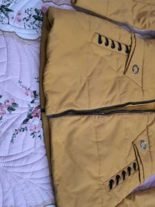 Mustard Winter Coat.. zipper is non functional