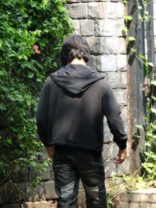 Black Zip-Up Hoodie