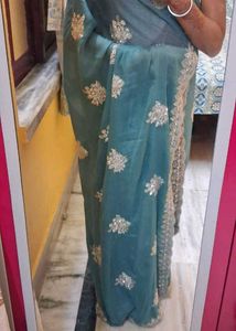 Stylish Work Saree For Party