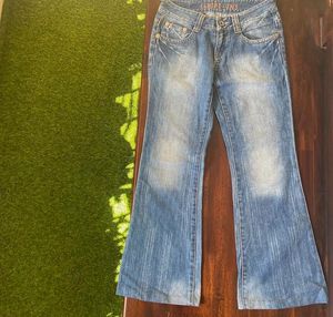 Y2K Low Waist Boot Cut Jeans