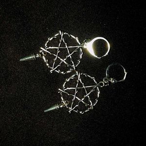 Pentagram Spike Earrings
