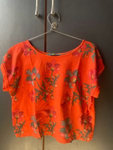 Orange Crop Top