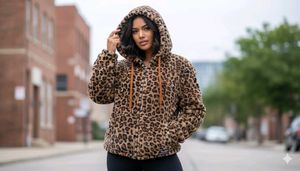 Leopard Print Hoodie