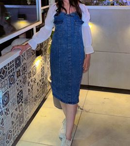 Denim Dress Worn 1 Time Only.