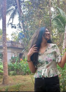 Sheer Floral Top