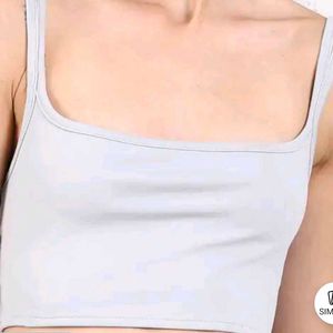 Gray Sleeveless Tank Top