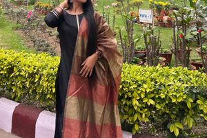 Elegant Black Kurta Set with Dupatta