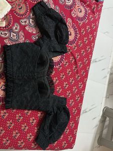 Black Lace Corset Top