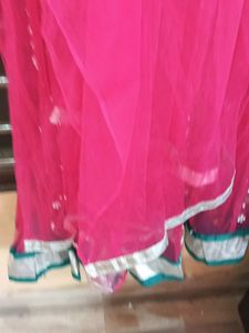 Pink Sequin Detail Dupatta