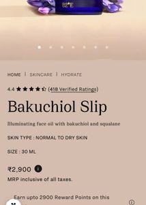 82E- Bakuchiol Slip Illuminating face oil