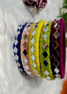Handcrafted Indian Bangles &amp; Earrings Set