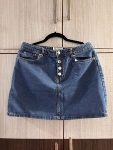 Denim Skirt Mini Imported (Size XL)