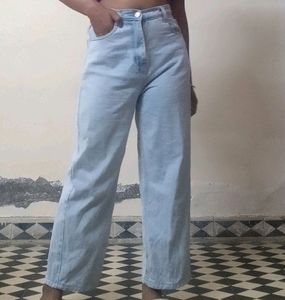 Light Blue Wide Leg Jeans