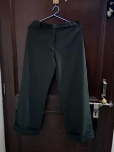 Green Straight Fit Pants