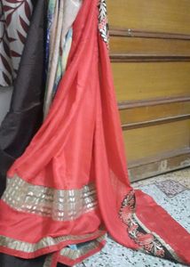 New Red Colour Saree