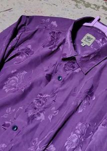 Purple Floral Shirt
