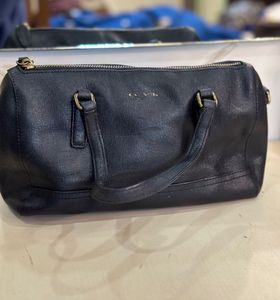 Auth COACH Saffiano Leather Mini Satchel Bag