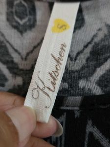 Patterned Long Sleeve Dress