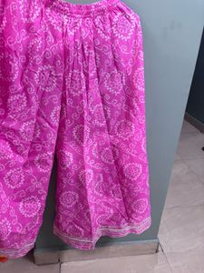 Pink Printed Palazzo Pants