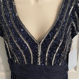 Elegant Navy Blue Maxi Dress