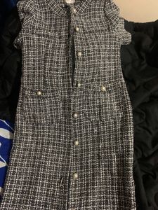 Midi Tweed Sheath Dress