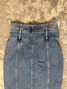 River Island High Waisted Denim Skirt