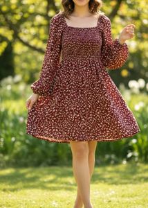 Floral Print Mini Dress