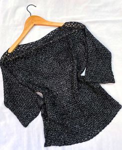 Pinterest Crochet Black Pullover B