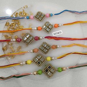 Set Of 6 Bhai Bhabhi Pair + Rakhi