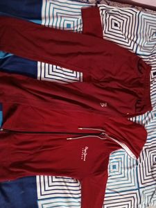 Red Pepe Jeans Hoodie With Free Lower