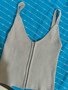 Tank Top In Grey Colour Zara.