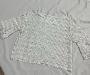 Boho Lace Bell Sleeve Top