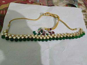 New Green Kundan Necklace