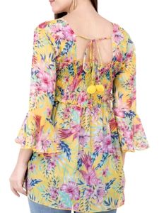 Yellow Branded Top/Tunic