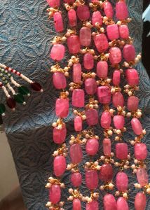 Pink Beaded Necklace