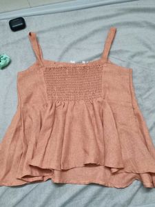 Peach A LINE TOP