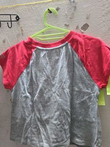 Cute Grey &amp; Red Tee