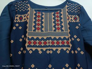 Navy Blue Kurta