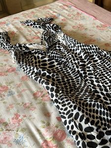 Polka Print Gown
