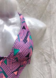 Vibrant Geometric Print One-Piece Swimsuit
