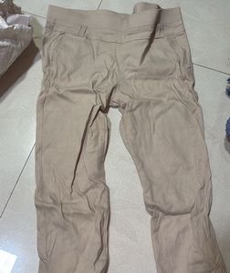 Comfortable Beige Casual Pants
