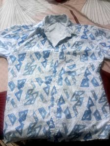 Abstract Print Short Sleeve Shirt