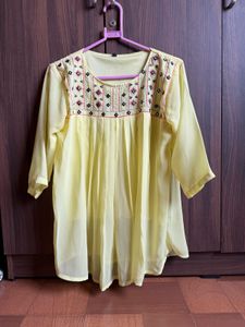 Bright lemon Yello Top - XXL