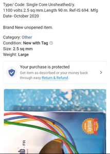 Pvc Insulated Cable.