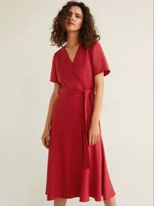 Red Mango Midi Wrap Dress