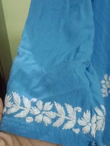 Blue Chikankari Kurta