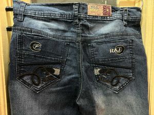 Dark Blue Denim Jeans