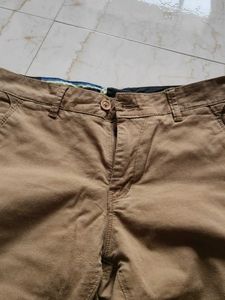 Khaki Straight Fit Pants