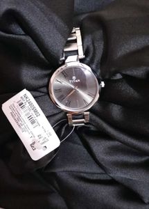 Titan Silver-Tone Watch